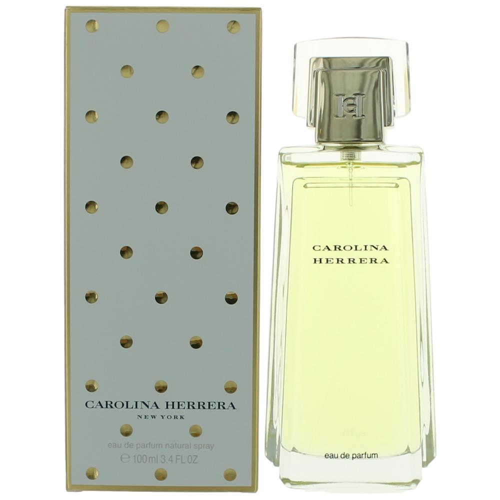 Bottle of Carolina Herrera by Carolina Herrera, 3.4 oz Eau De Parfum Spray for Women